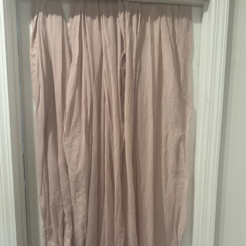 Mainstay 50x84 Blush Sheer Curtains - 3 panels